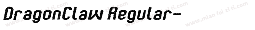 DragonClaw Regular字体转换
